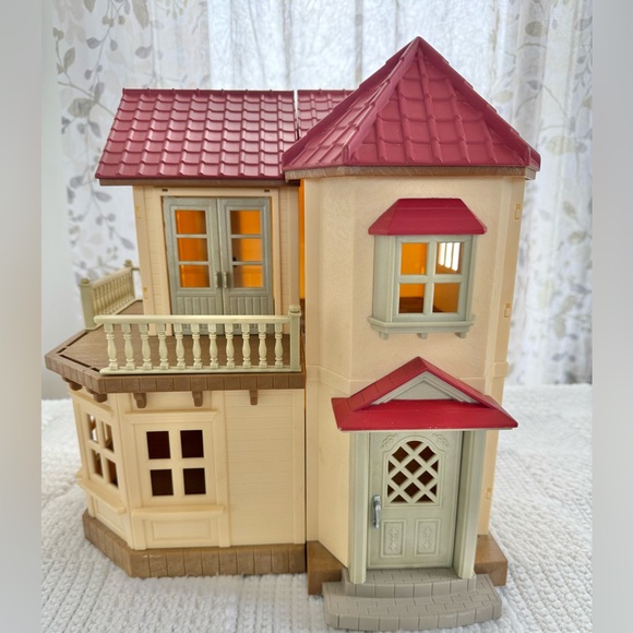 Vintage Sylvanian Families Calico Critters Red Roof House - Picture 2 of 16